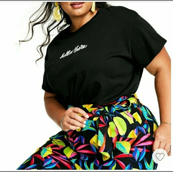 Tabitha Brown x Target Women's Lemon Print Wide-Leg Pants - Medium - Picture 11 of 14